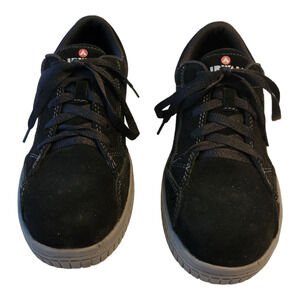 Airwalk Work Shoe Womens 8B  Black/Gray Camino Safety Toe Slip Resistant Utility